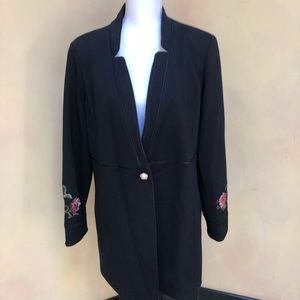 Chico’s gorgeous black jacket size 2 large
